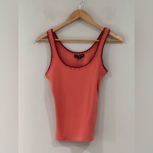 J. Crew Clay Red Vintage Rib Tank With Contrast XS NWT